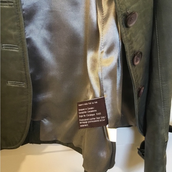 DANIER Leather Jacket, ladies M , button front. - Picture 4 of 10